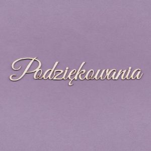 Tekturka Crafty Moly Napis G4 - Podziękowania, duże
